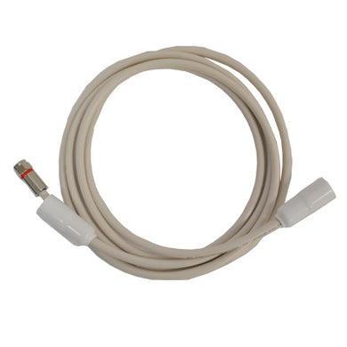 PD106-915 | 8 ft Highflex Coax Cable, Cream, Both Ends Crimped.