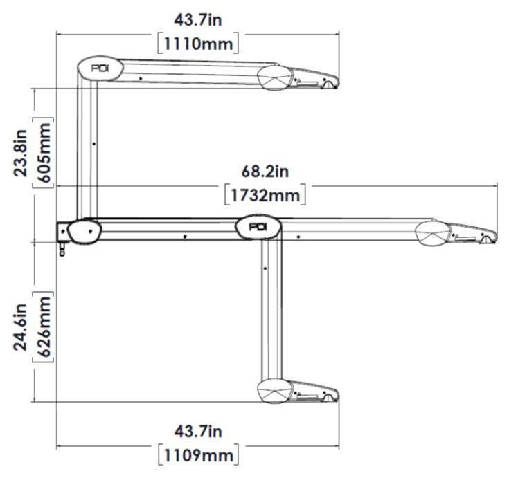 1407 Series Arms with 5/8" Base Pin