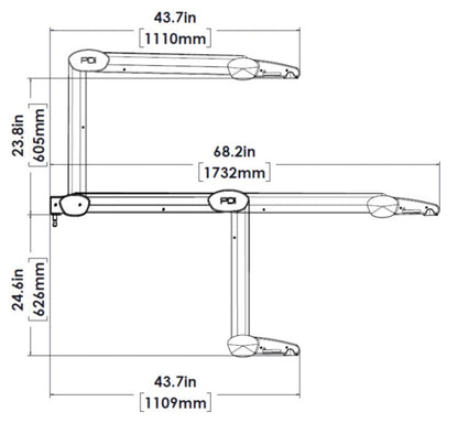 1413 Series Arms with 5/8" Base Pin