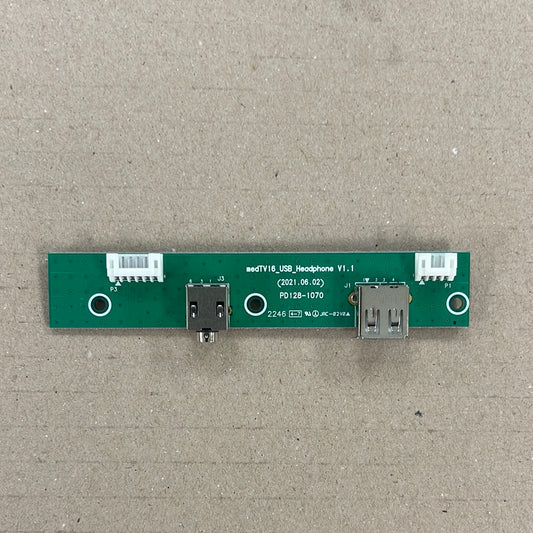 PD128-1070 | PCB Headphone Jack / USB Port combination