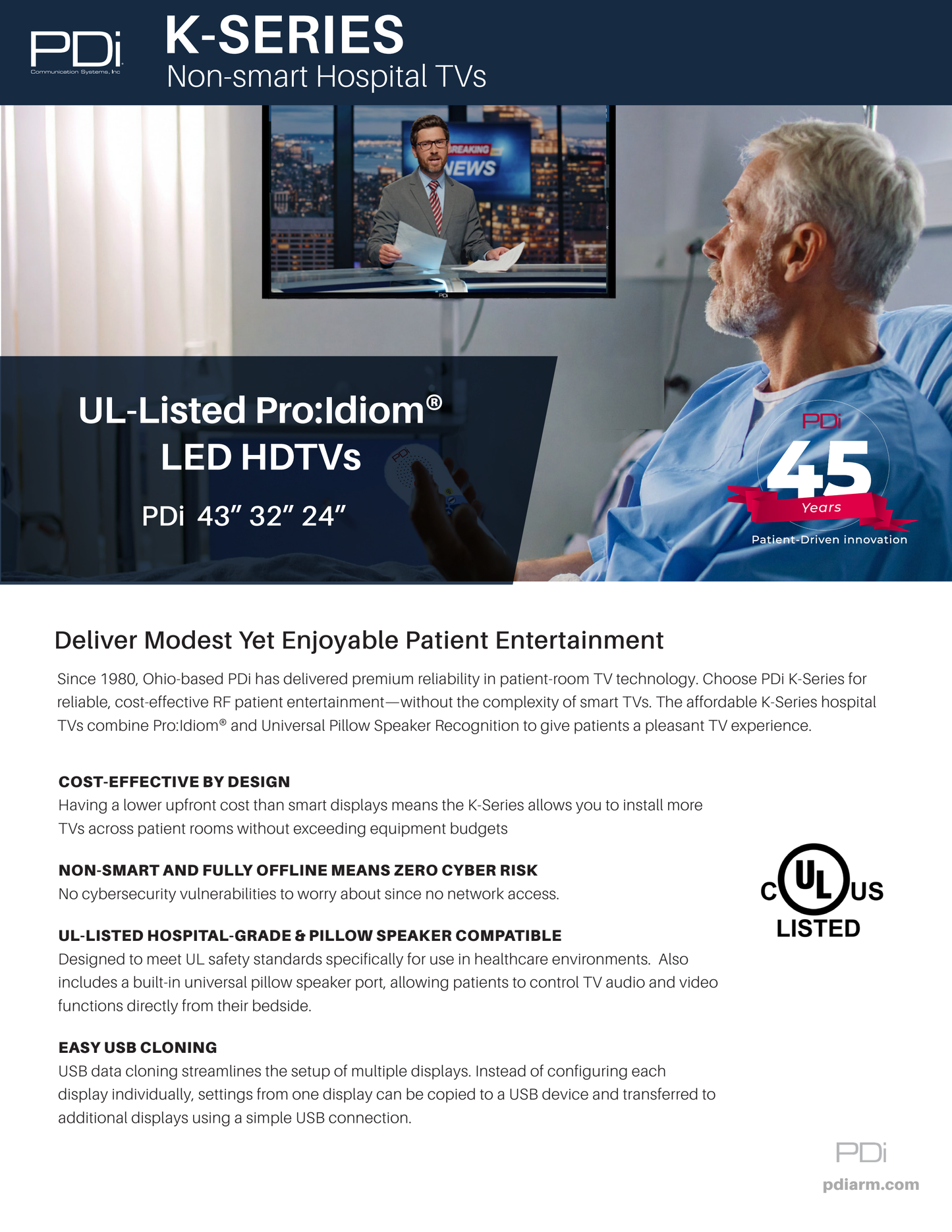 K-Series Hospital TVs
