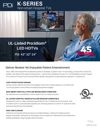 K-Series Hospital TVs