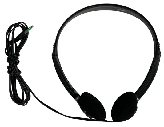 complete headphone set, cord and headset.